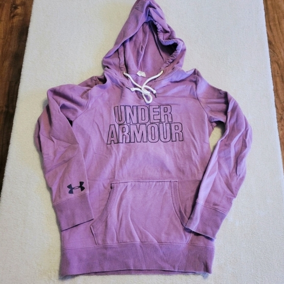 Under Armour Purple Loose Fit Hoodie Sz XS - Picture 1 of 3
